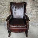 Wingback club chair