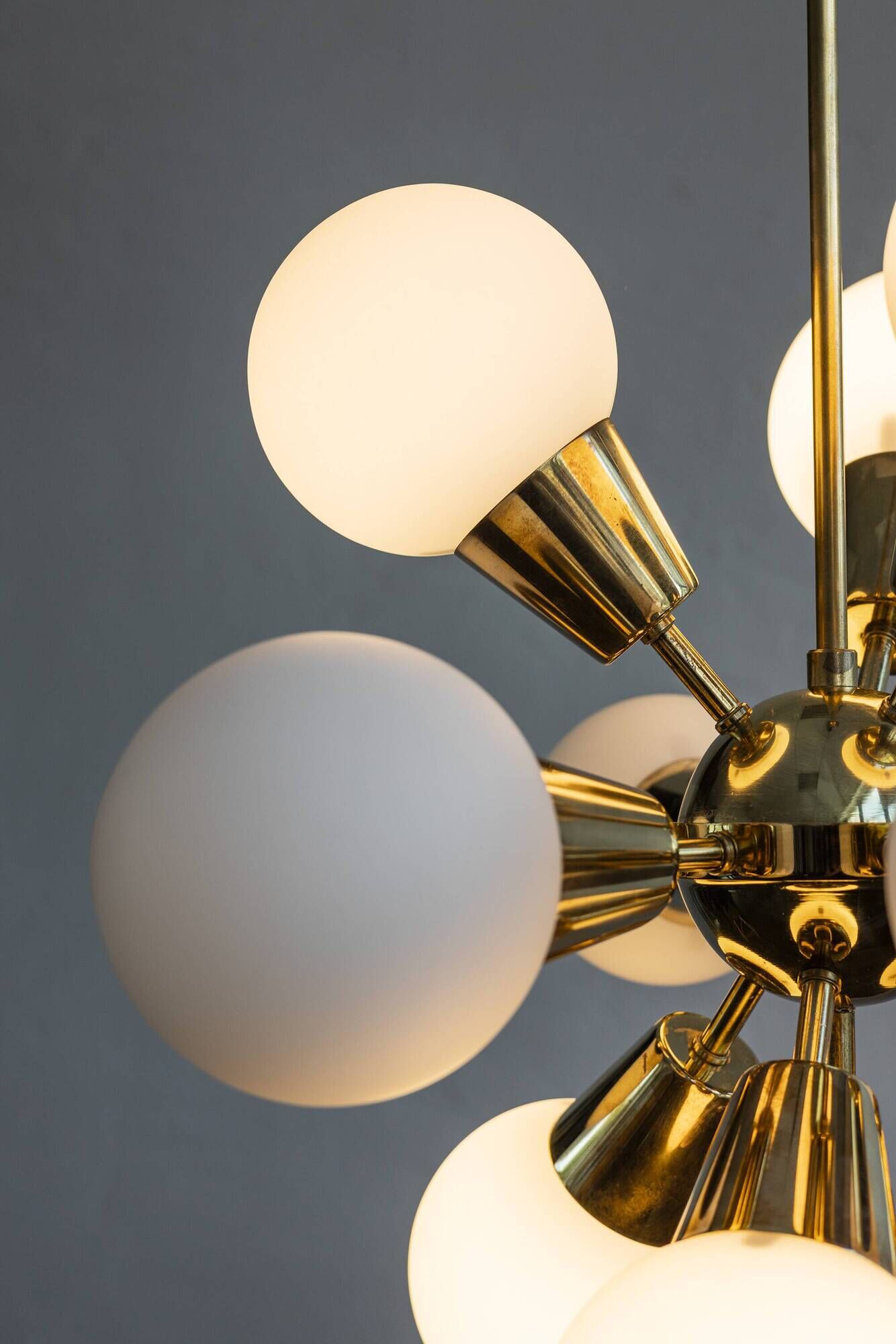 Czechoslovak Vintage Chandelier By Jaroslav Bejvl Sr. For Lustry Kamenický