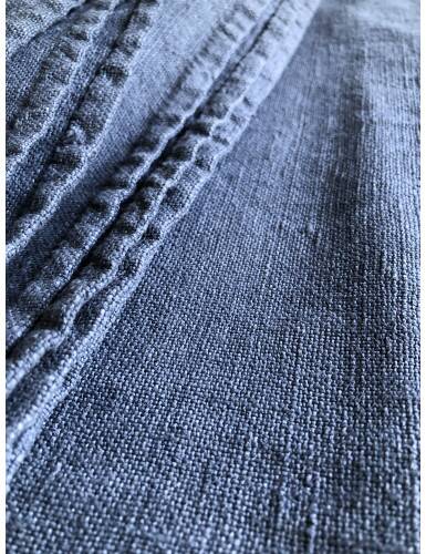 Old Harvest Tablecloth in Pure Hemp Dyed Dense Grey
