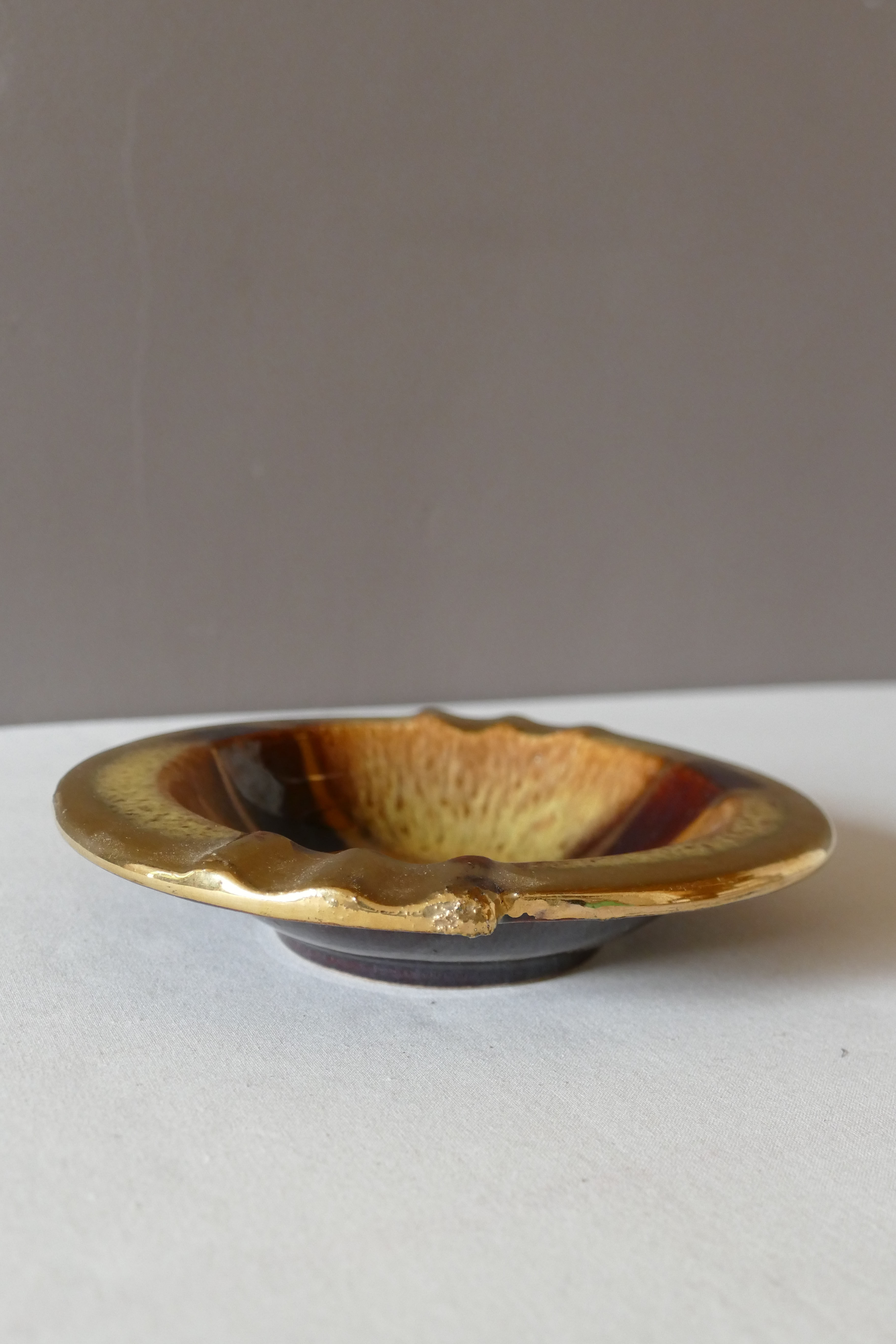 1970s earthenware ashtray