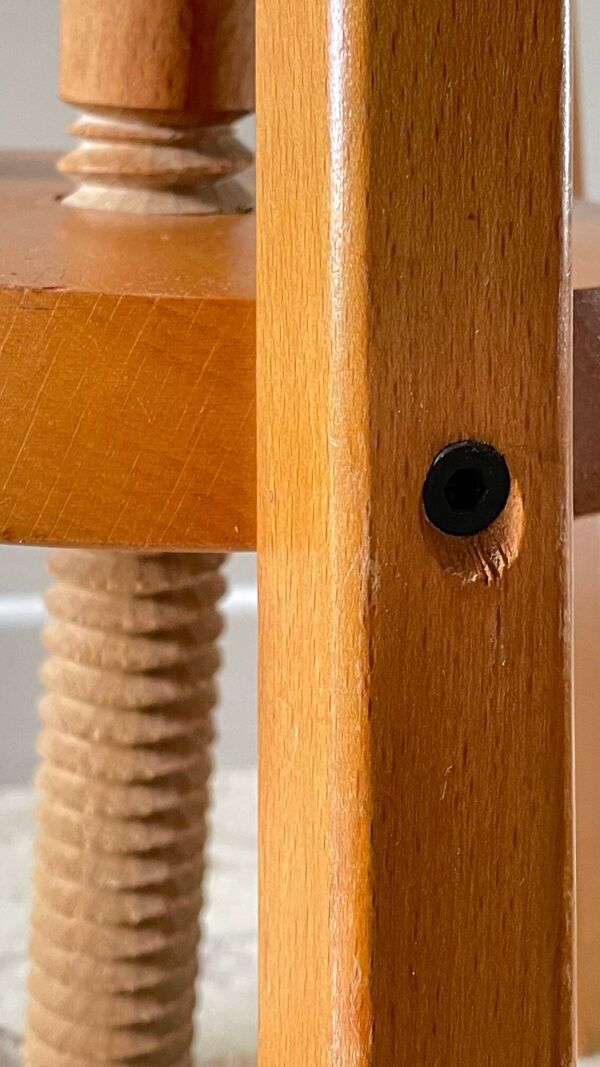 TABOURET à Vis Hêtre Massif VINTAGE