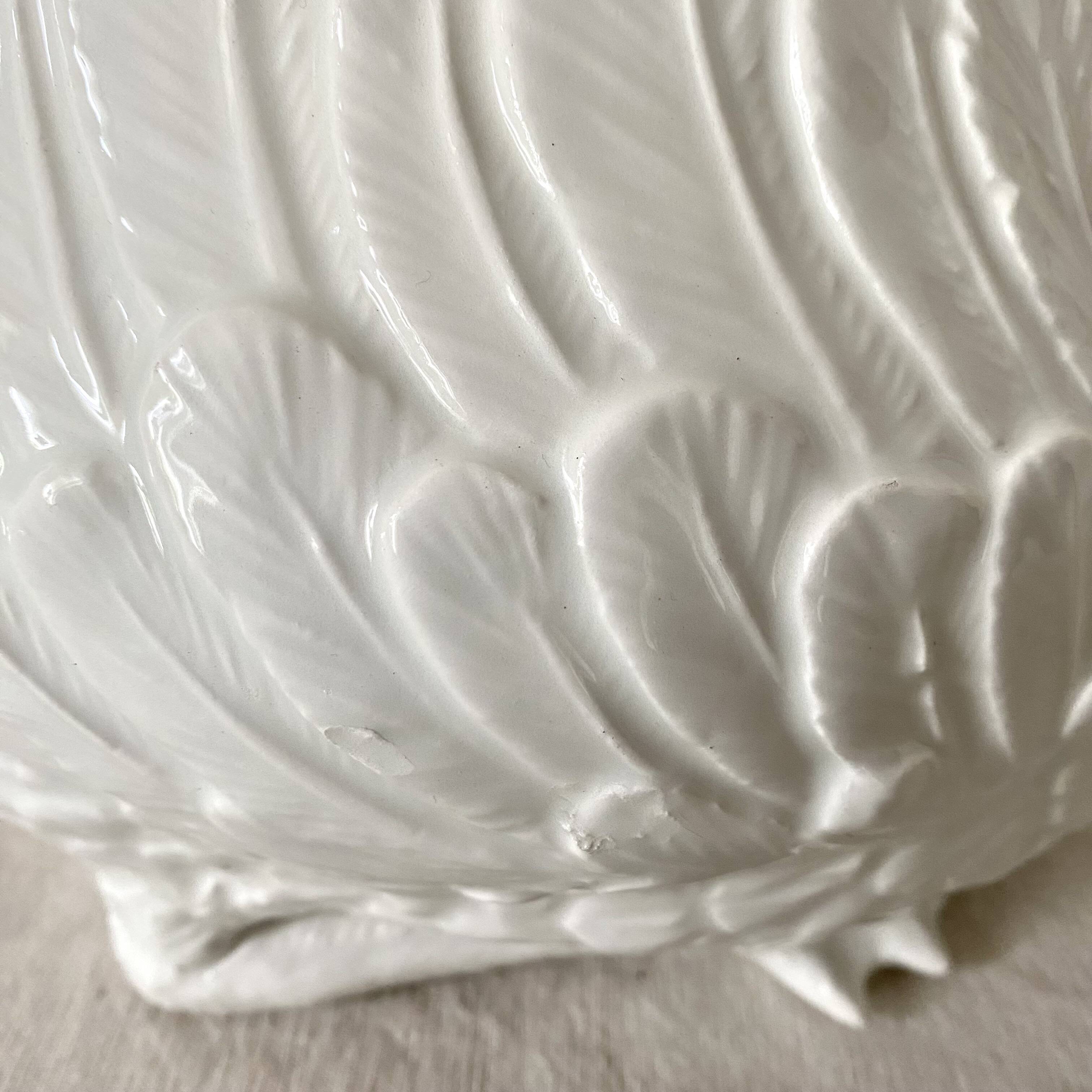 Large ceramic swan planter Bassano Italy