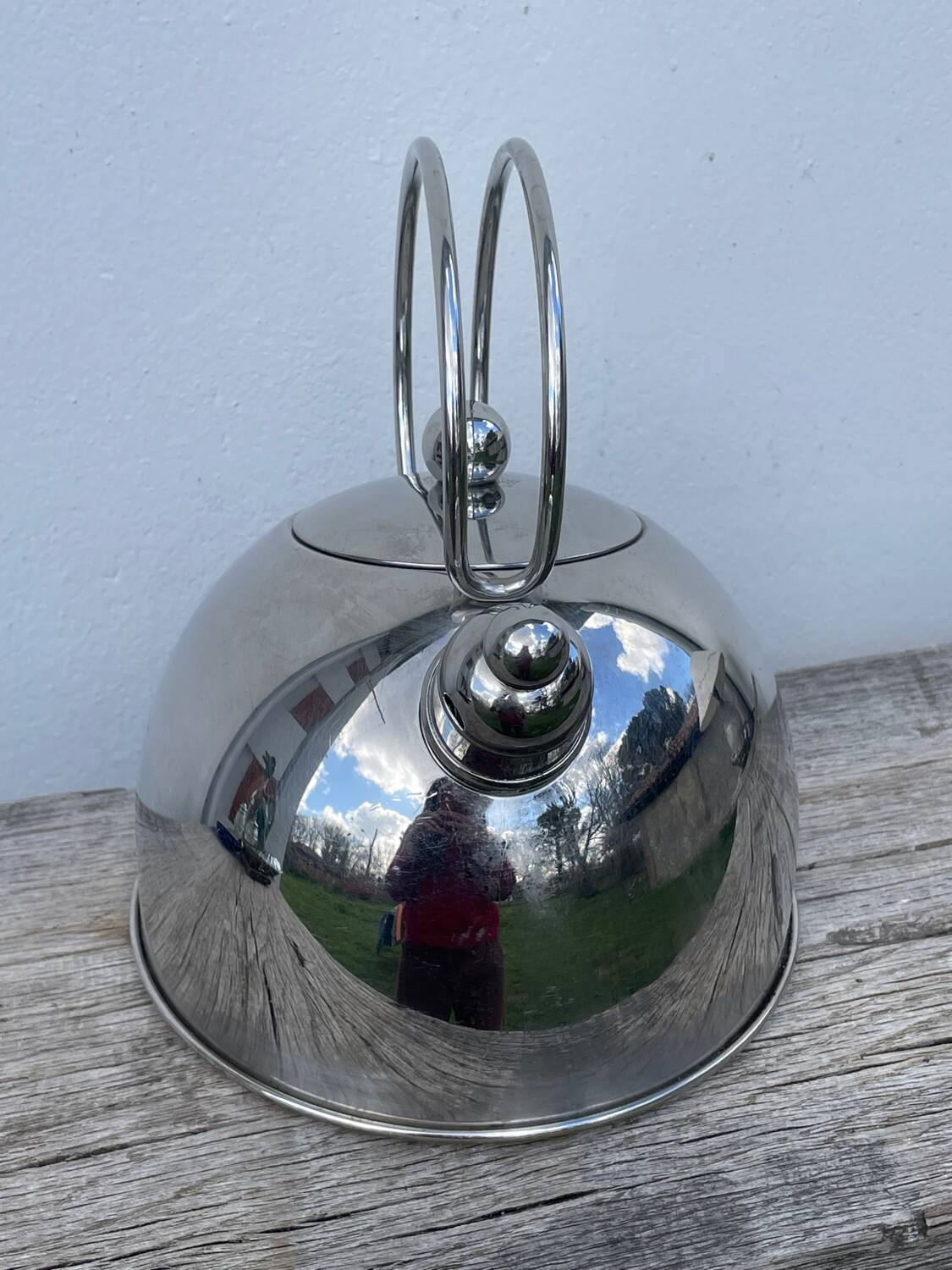 Bouilloire inox design 1980