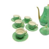 Coffee set, mid-century modern, porcelain, Porcelit Pruszków, Poland, 1970s.