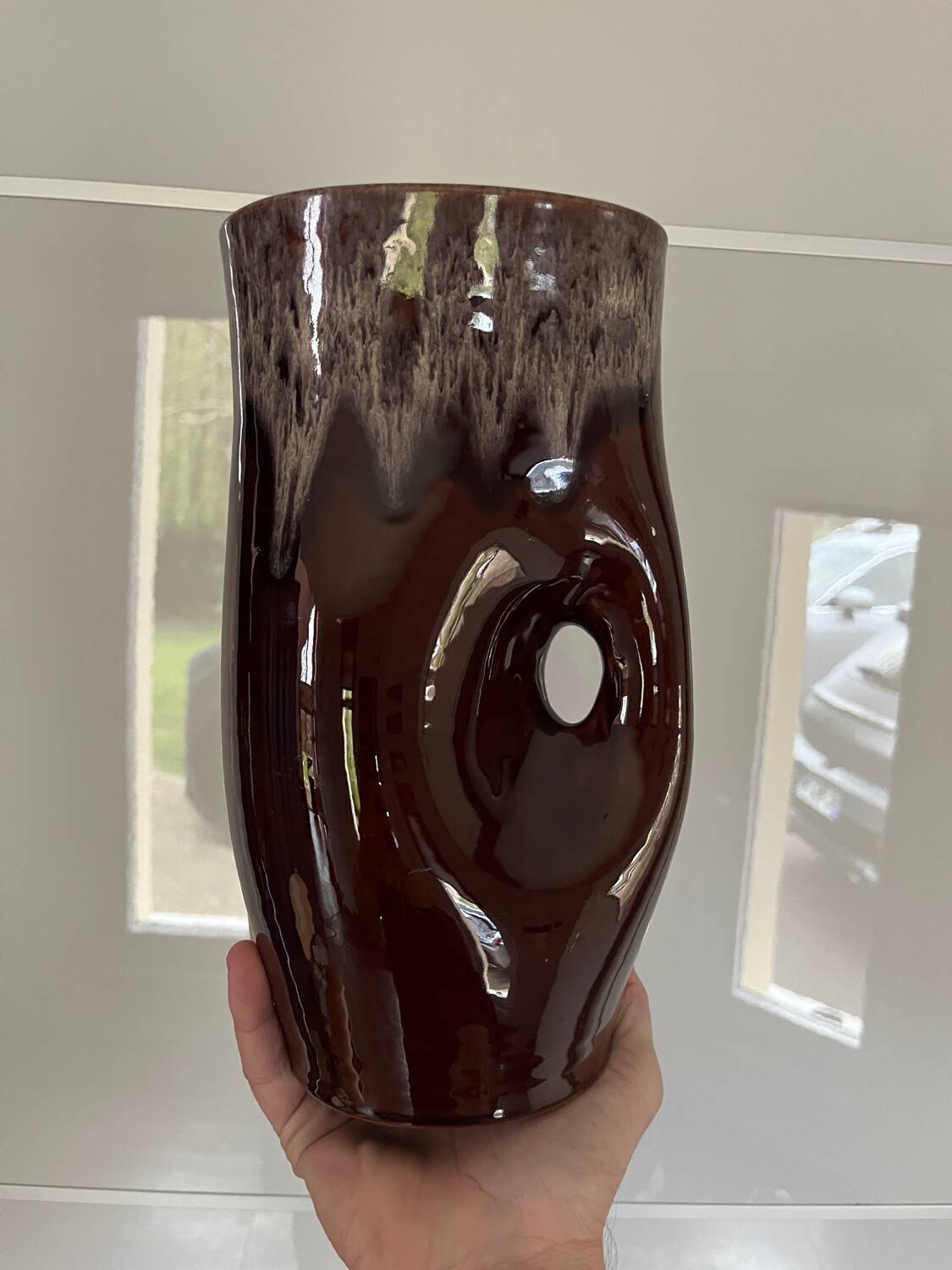Vintage ceramic vase from Accolay 1960