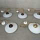 5x opaline collar lamps