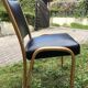 Suite of 8 bow wood chairs by William Von Bode publisher Steiner 1950