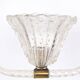 Lampe suspendue en verre de Murano vintage Barovier et Toso, années 1940.