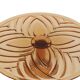 Orange Amber Art Deco Cake Plate Pastry Dish Val Saint Lambert