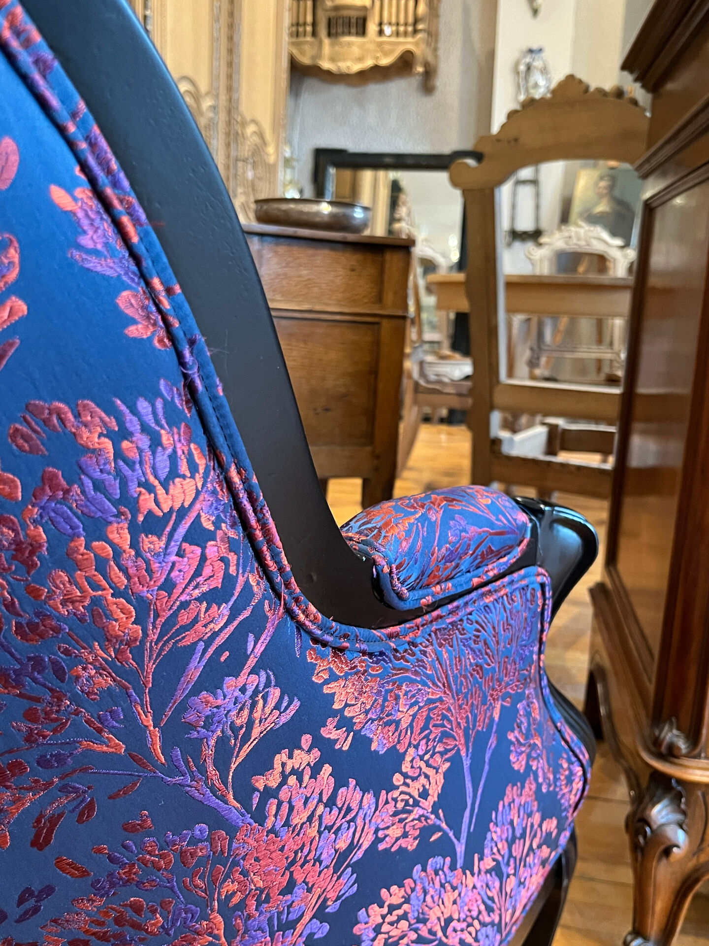 Fauteuil Bergère crapaud Louis Philippe