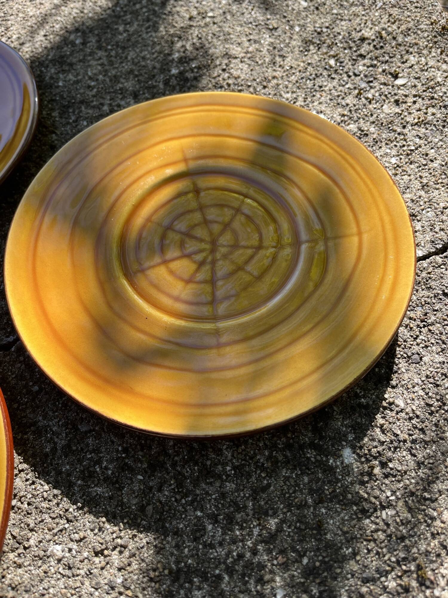 3 small plates 18 cm Ferlay Vallauris