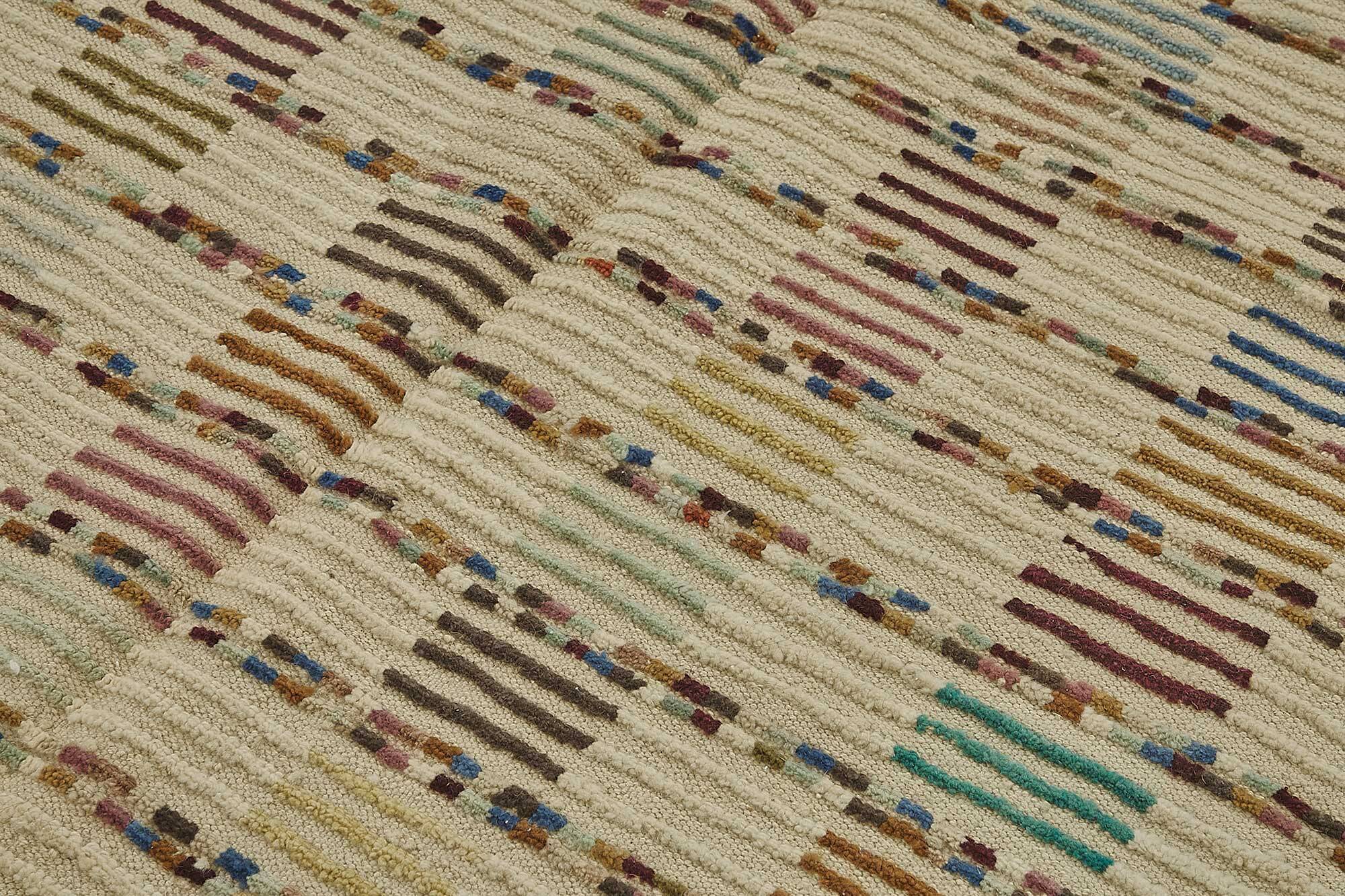 Handwoven Turkish Recycled Boho Rug 204 cm x 317 cm