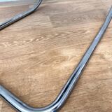 Chrome leather Bauhaus chair Thonet MR 10 by Ludwig Mies van der Rohe - 1980s