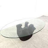 Stone bear shaped coffee table, 1970s