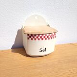 Old ceramic salt box