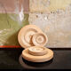 Set of birch wood plates by Eero Saarinen for Keuruu 60s