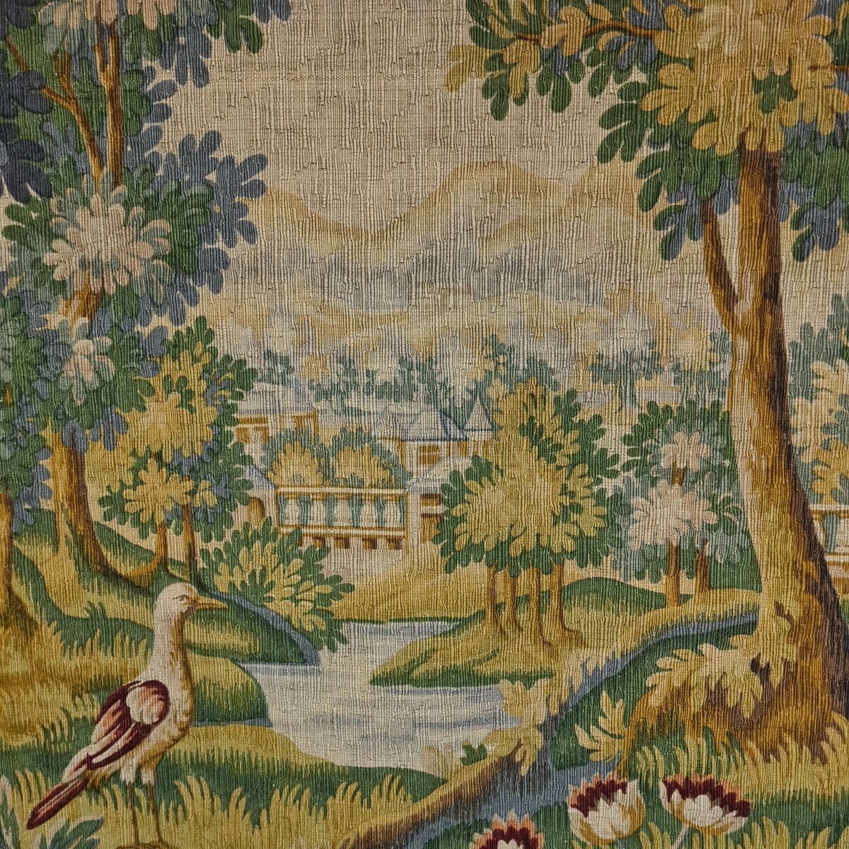 Vintage French Aubusson Tapestry from 1977 by Robert Four