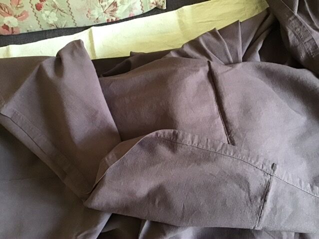 Drap de coton violet 2mx3m pour nappe de campagne