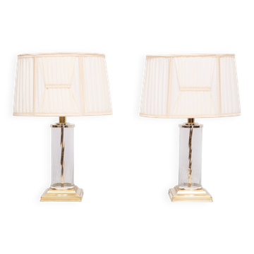 set Hollywood Regency Table Lamps 1970s