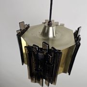 Claus Bolby pendant lamp brass and plastic