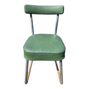Chaise vintage en skaï - tube