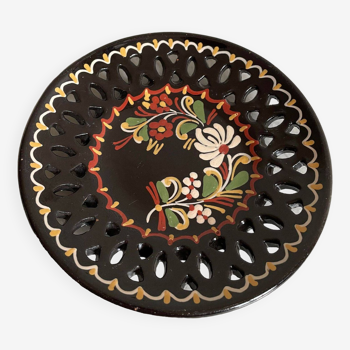 Glazed terracotta flat plate