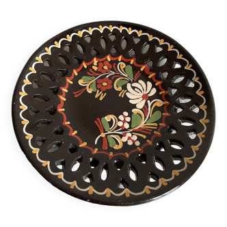 Glazed terracotta flat plate