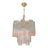 Venini-Style Murano Glass Tronchi Chandelier