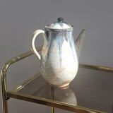 Glazed stoneware coffee pot - Biron art pottery - Vintage ceramics