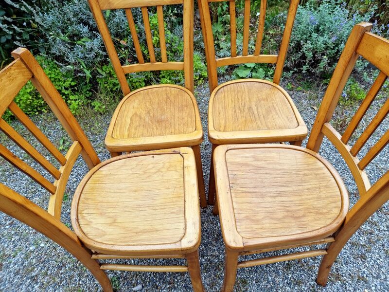 Lot 4 chairs bistro luterma