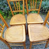 Lot 4 chairs bistro luterma