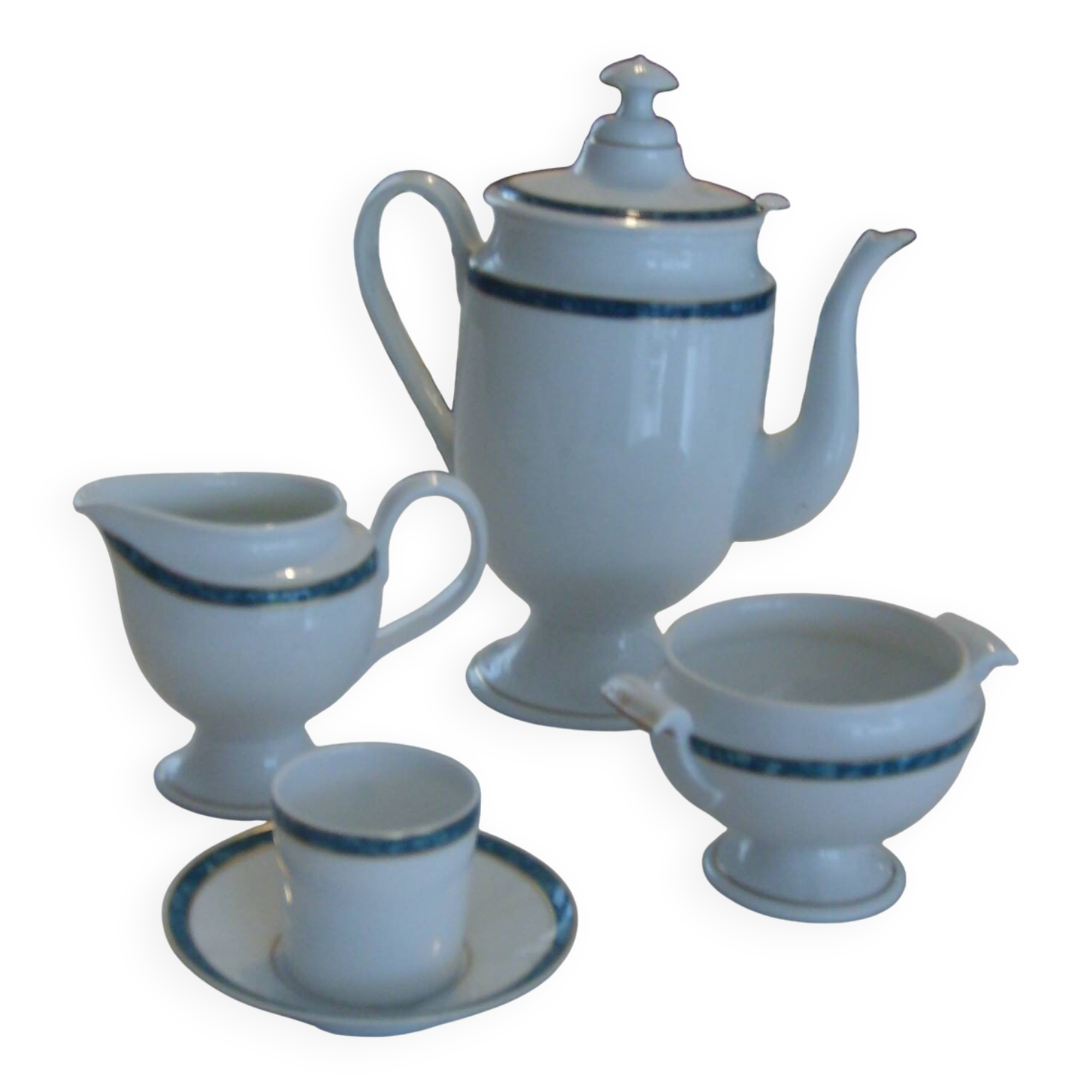Atlantis Coffee Service 19 pieces - JL Coquet, Limoges Porcelain