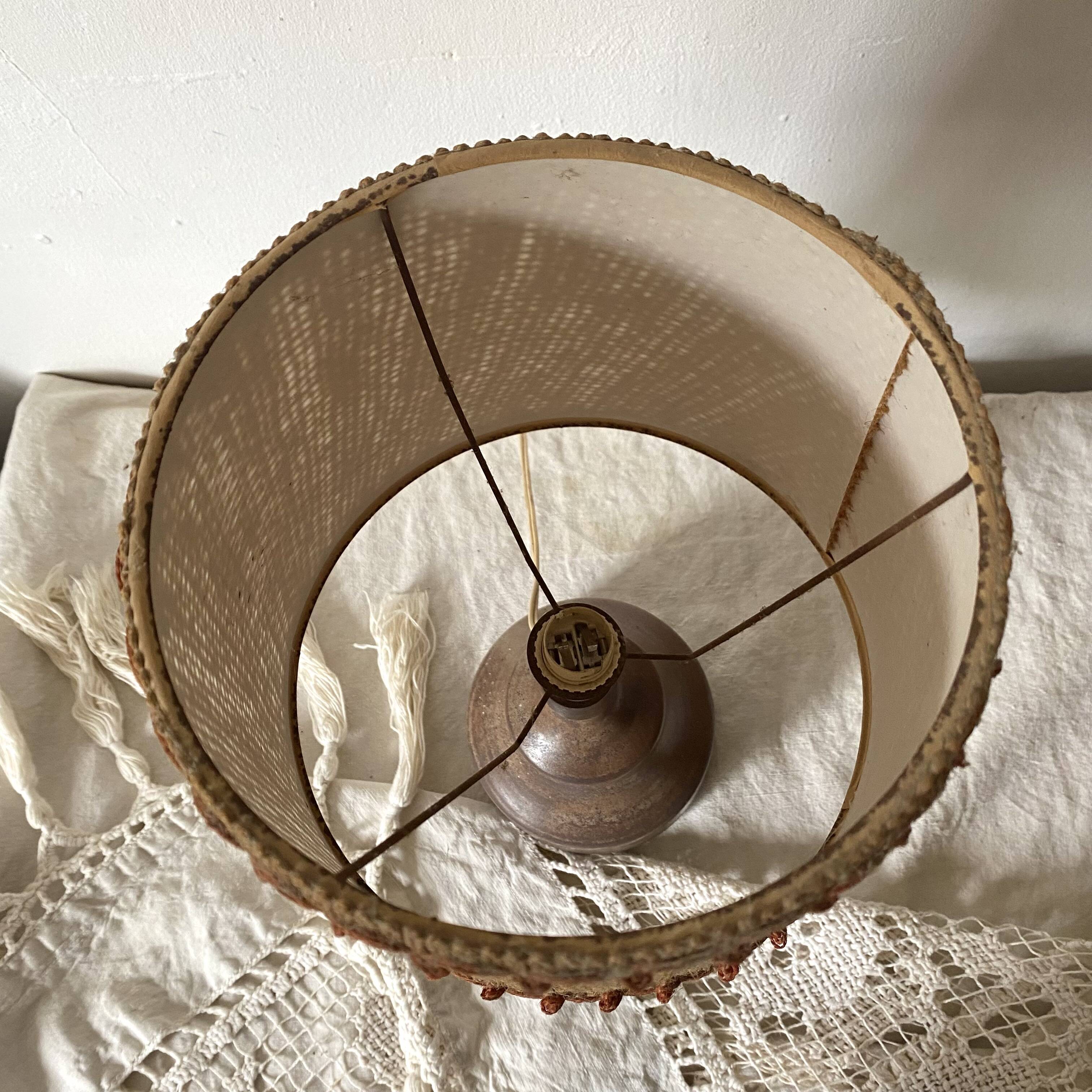 70s stoneware ceramic floor lamp, 42 cm