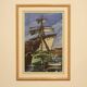 Marine painting by Jean Guindon - Gouache on paper