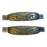 Gold art deco handles