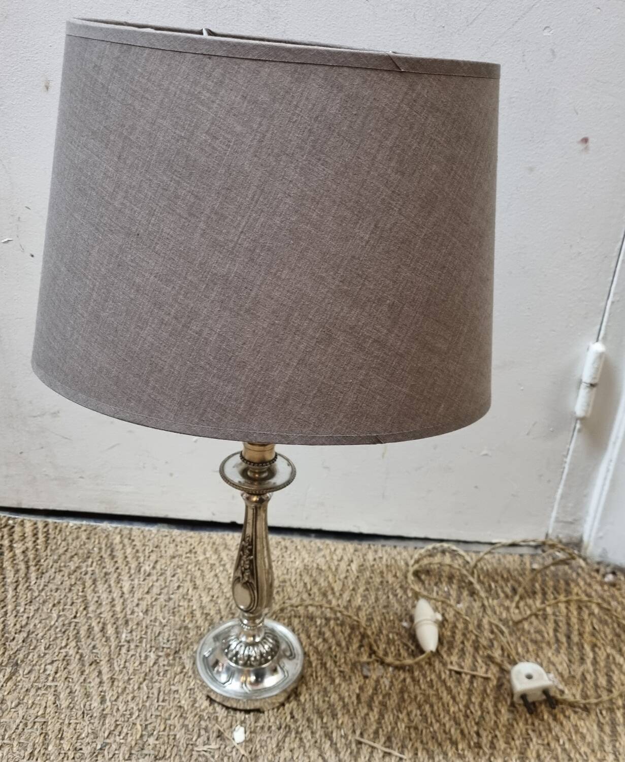 Silver metal lamp 1930