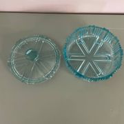 Blue glass bonbonnière, glass box