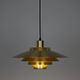 Danish vintage pendant lamp Dania by Kurt Wiborg, Jeka, 1980s