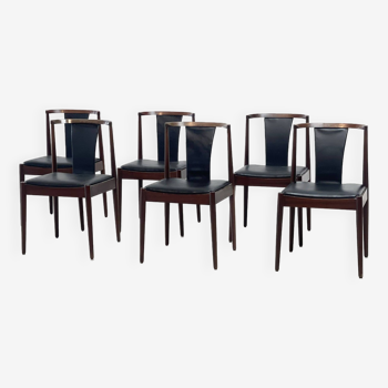 Leather Casala dining chairs