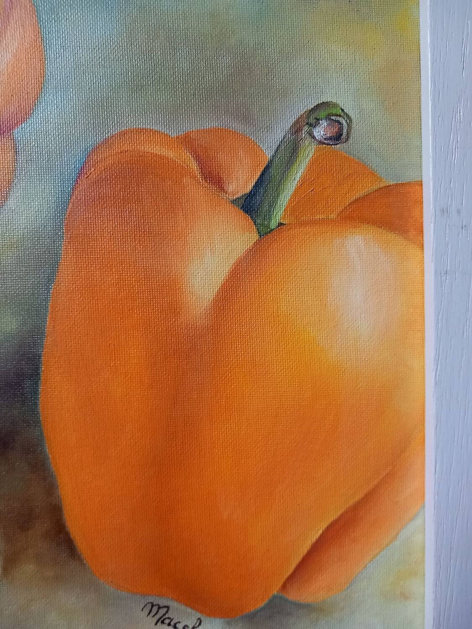Still life painting "peppers"