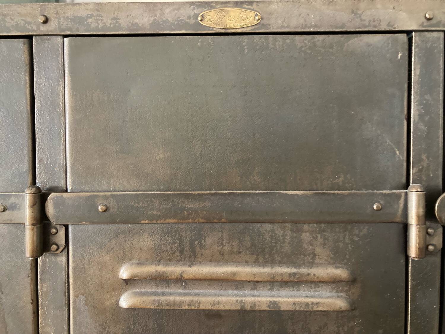 Strafor 3-door locker, 1950