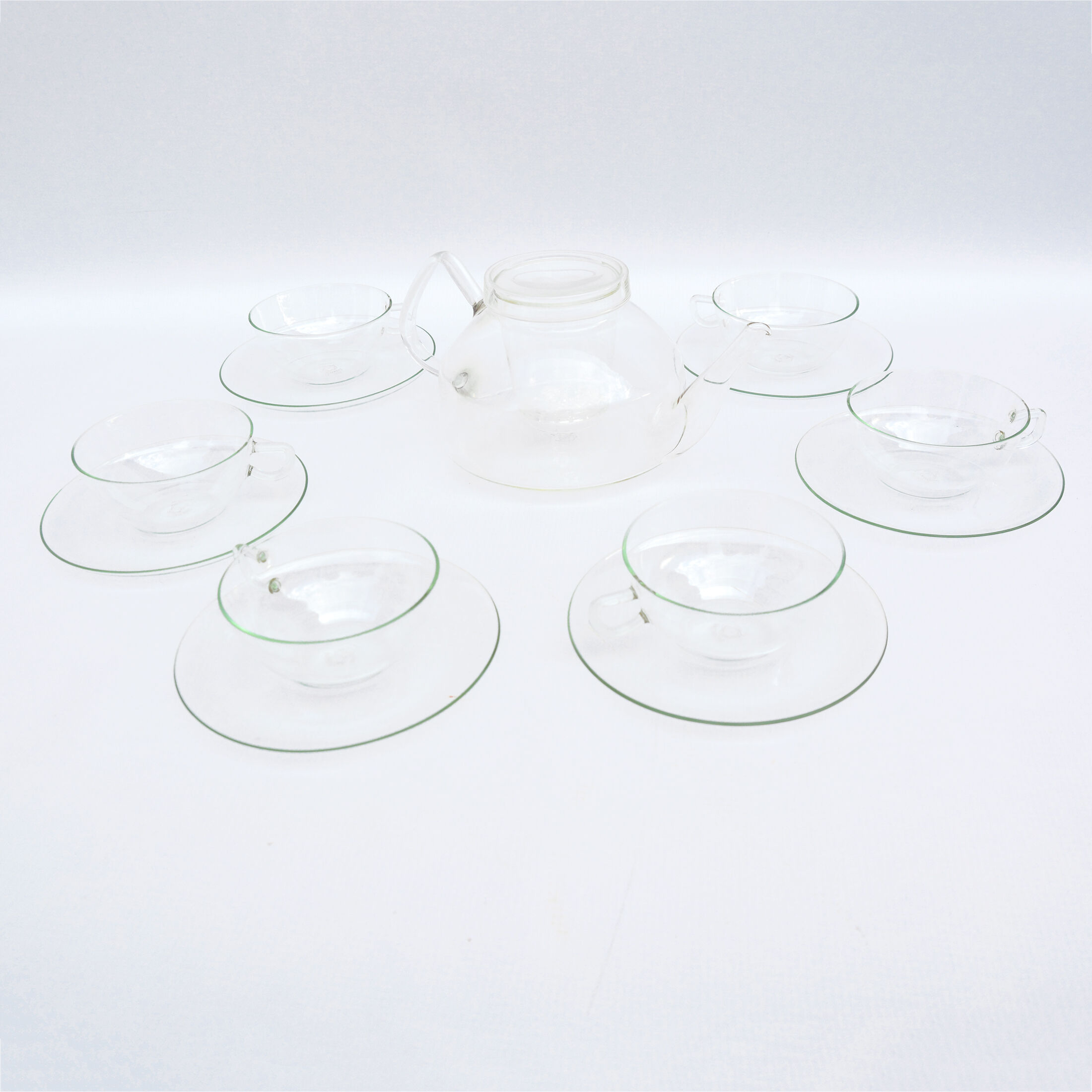 Coffee service by w. wagenfeld, jena glas, germany, 1970s