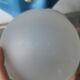 Blue ceramic hand lamp
