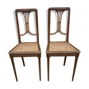 Paire de chaises Art deco assises