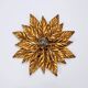 Hans Kögl Hollywood Regency Florentine Wall Light Ceiling Fixture in Gold Metal
