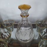 Bvb france regd 1950 glass wine glass and carafe set.