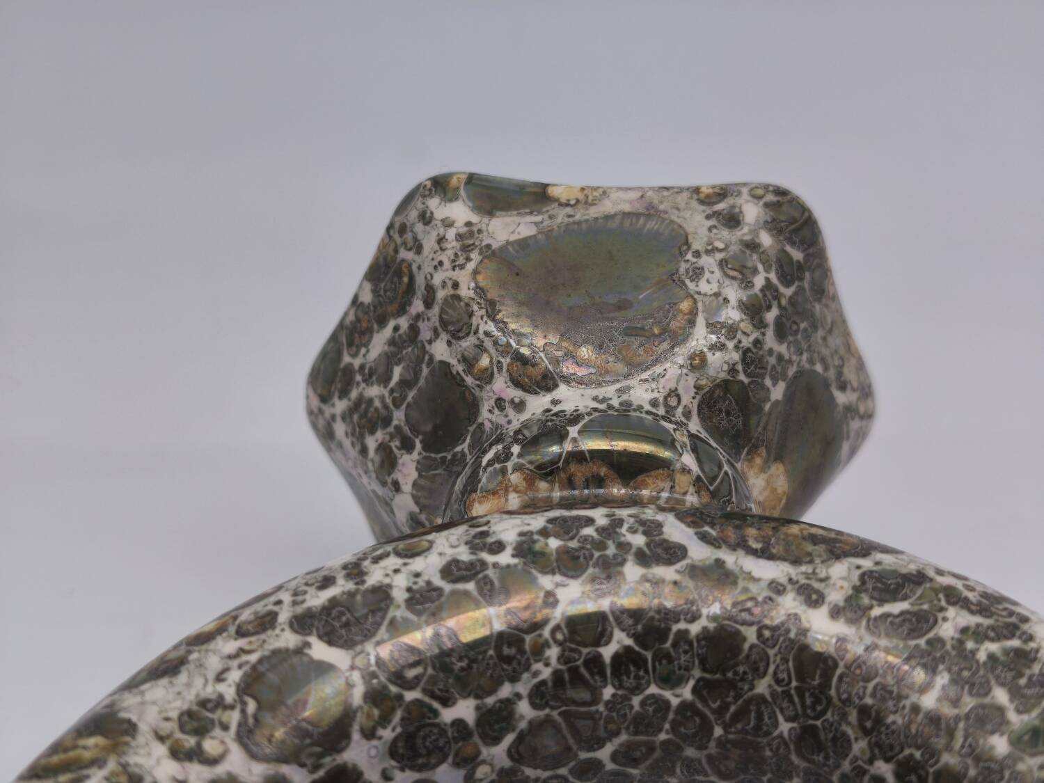 Art pottery candlesticks from Gien