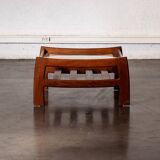 Square teak table