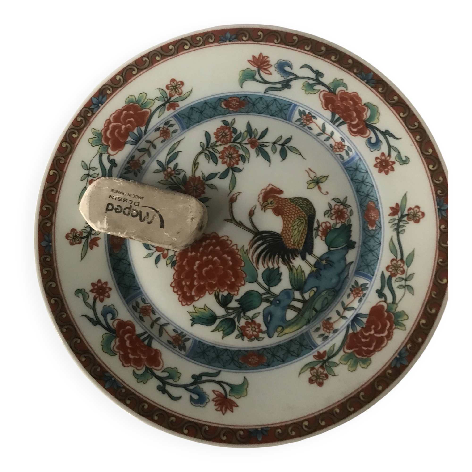 Set of 5 hand-painted dessert plates