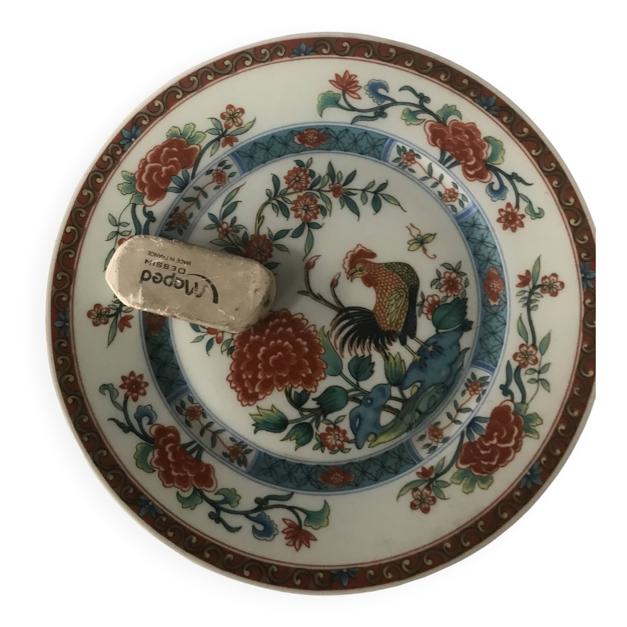 Set of 5 hand-painted dessert plates